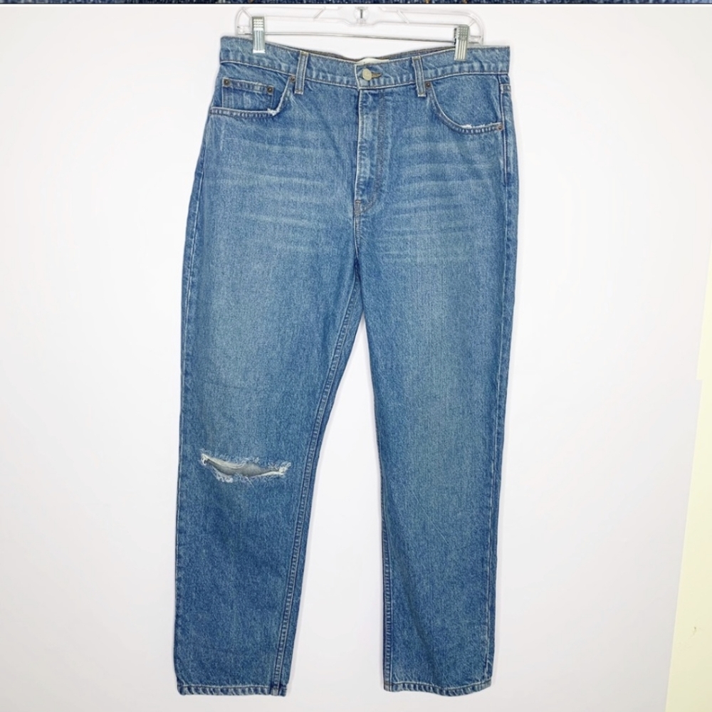 🌹♻️🇺🇲REFORMATION- Cigarette HIGH Waist JULIA JEAN Mom Straight Slim - Picture 4 of 8
